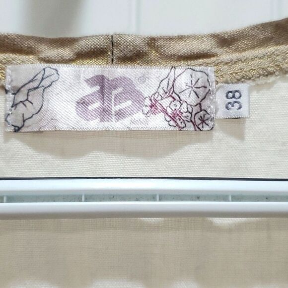 AB Nahlik Womans 100% sleeveless linen shift dress, Size 38 - Picture 4 of 7